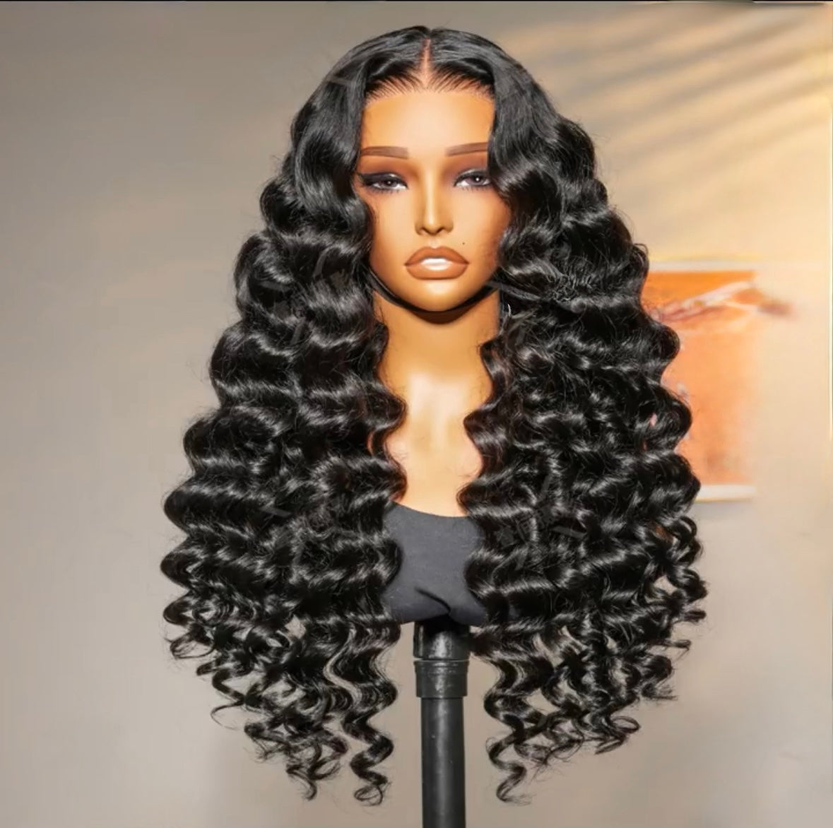 Royal Raw Remy hair - B1 Black Loose Deep HD Lace glueless pre-plucked