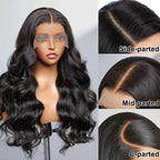 Royal Raw Remy hair - B1 Black Body wave HD Lace glueless pre-plucked