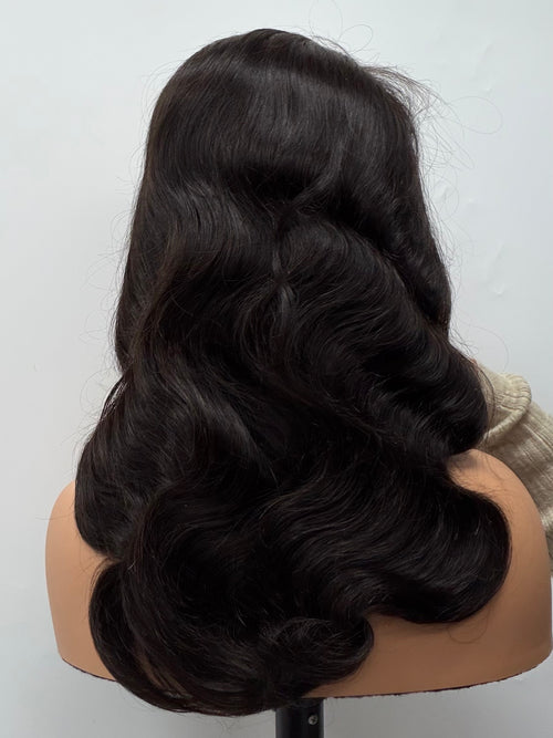 Body wave double drawn HD lace