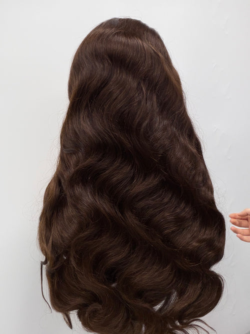 Body wave double drawn HD lace