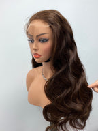 Body wave double drawn HD lace