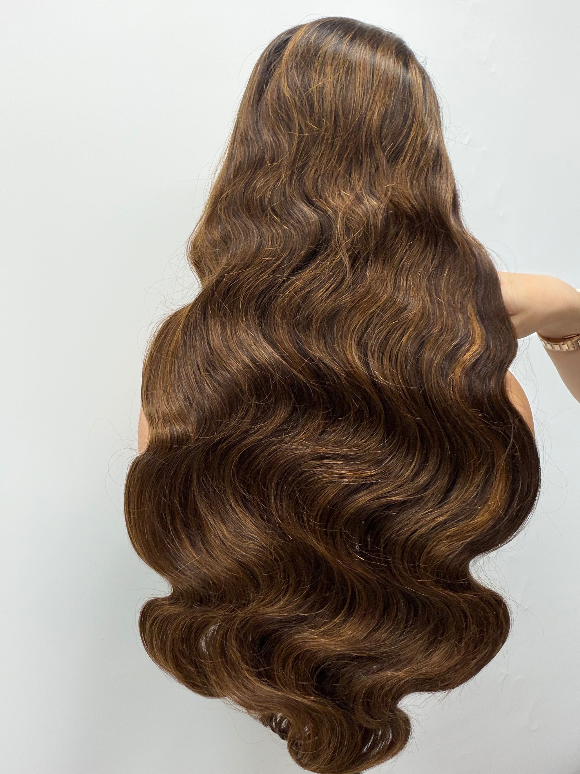 Body wave double drawn HD lace