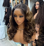 Lagos hairline Bouncy 13x4HD double drawn