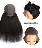 Royal Raw Remy hair - B1 Black Yaki Straight HD Lace glueless pre-plucked