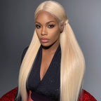 Mii+ Signature- #613 Blonde SDD Bone straight 13X4 Frontal Lace