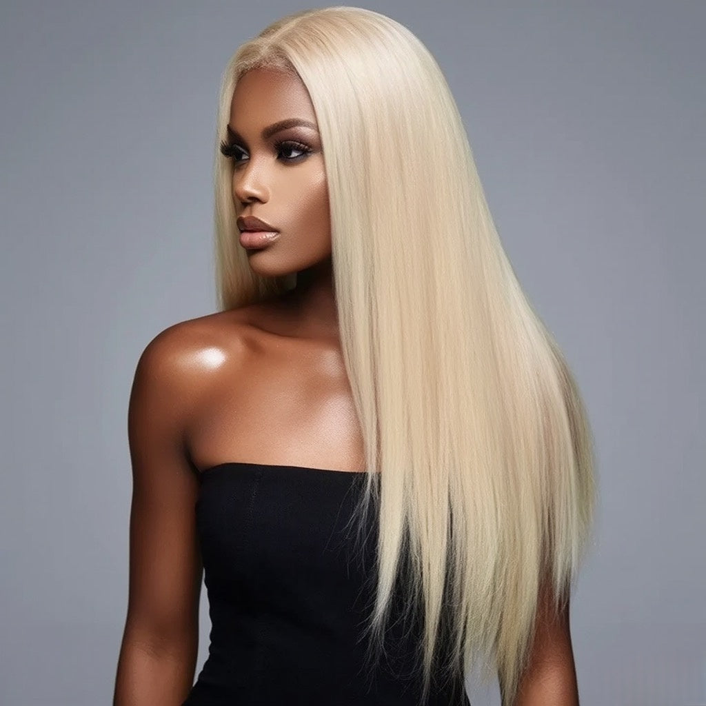 Mii+ Signature- #613 Blonde SDD Bone straight 13X4 Frontal Lace