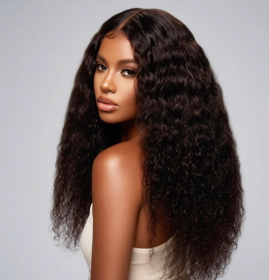 Kinky Straight hair 13x4 Frontal Lace