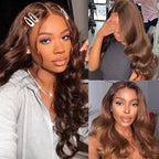 Chocolate Brown Body Wave  13x4 Frontal Lace