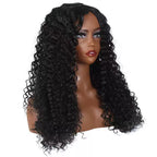Royal Raw Remy hair - B1 Black Jerry Curly HD Lace glueless pre-plucked