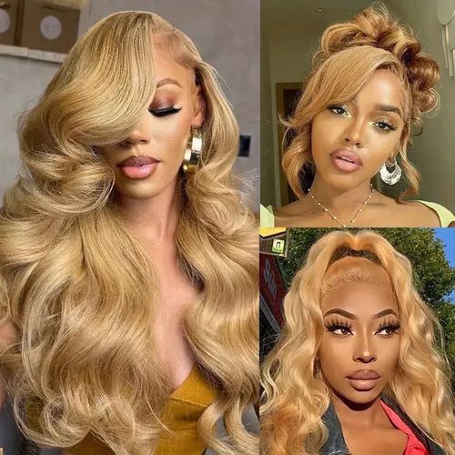 #27 Blonde Body Wave 13x4 Frontal Lace