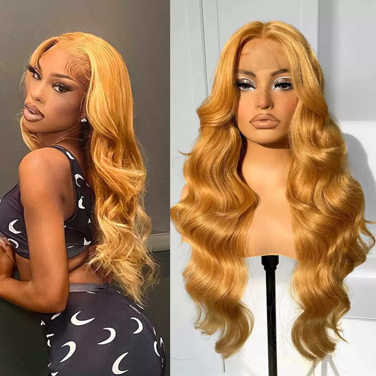 #27 Blonde Body Wave 13x4 Frontal Lace