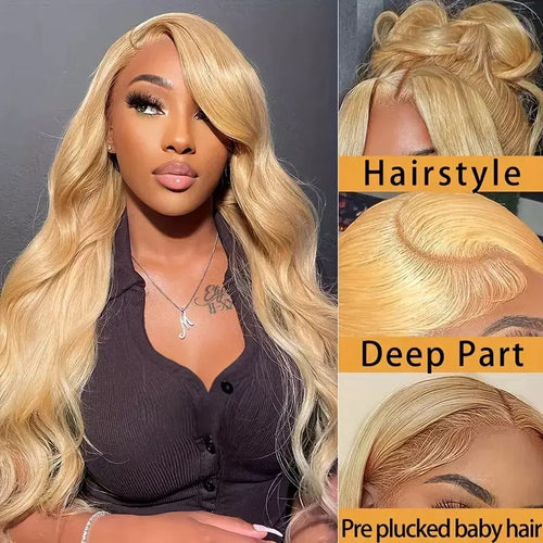 #27 Blonde Body Wave 13x4 Frontal Lace