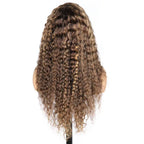 Mii+ Signature- Honey blonde piano hightlight jerry Curly 180% density