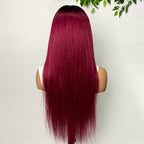 Mii+ Smart | 99J Burgundy Red Bone straight Frontal Lace