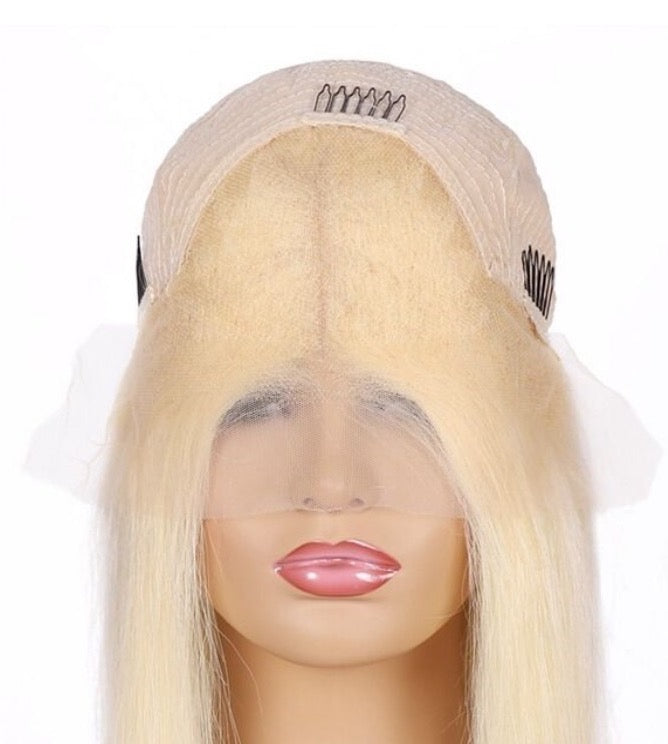 Mii+ Signature- #613 Blonde SDD Bone straight 13X4 Frontal Lace