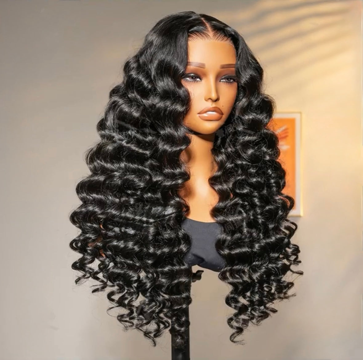 Royal Raw Remy hair - B1 Black Loose Deep HD Lace glueless pre-plucked