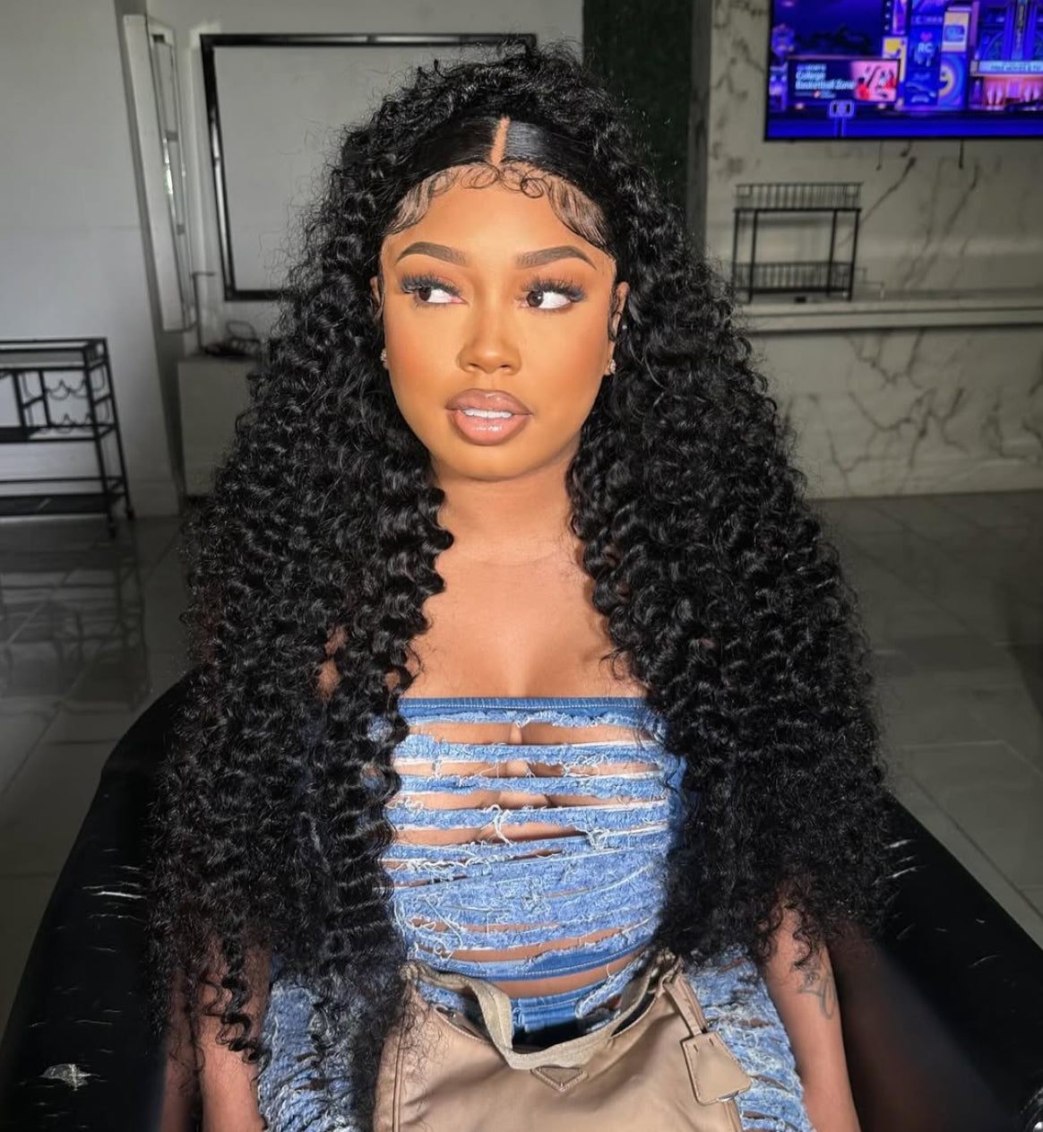 Mii+ Signature | Black Deep Curly HD Lace glueless