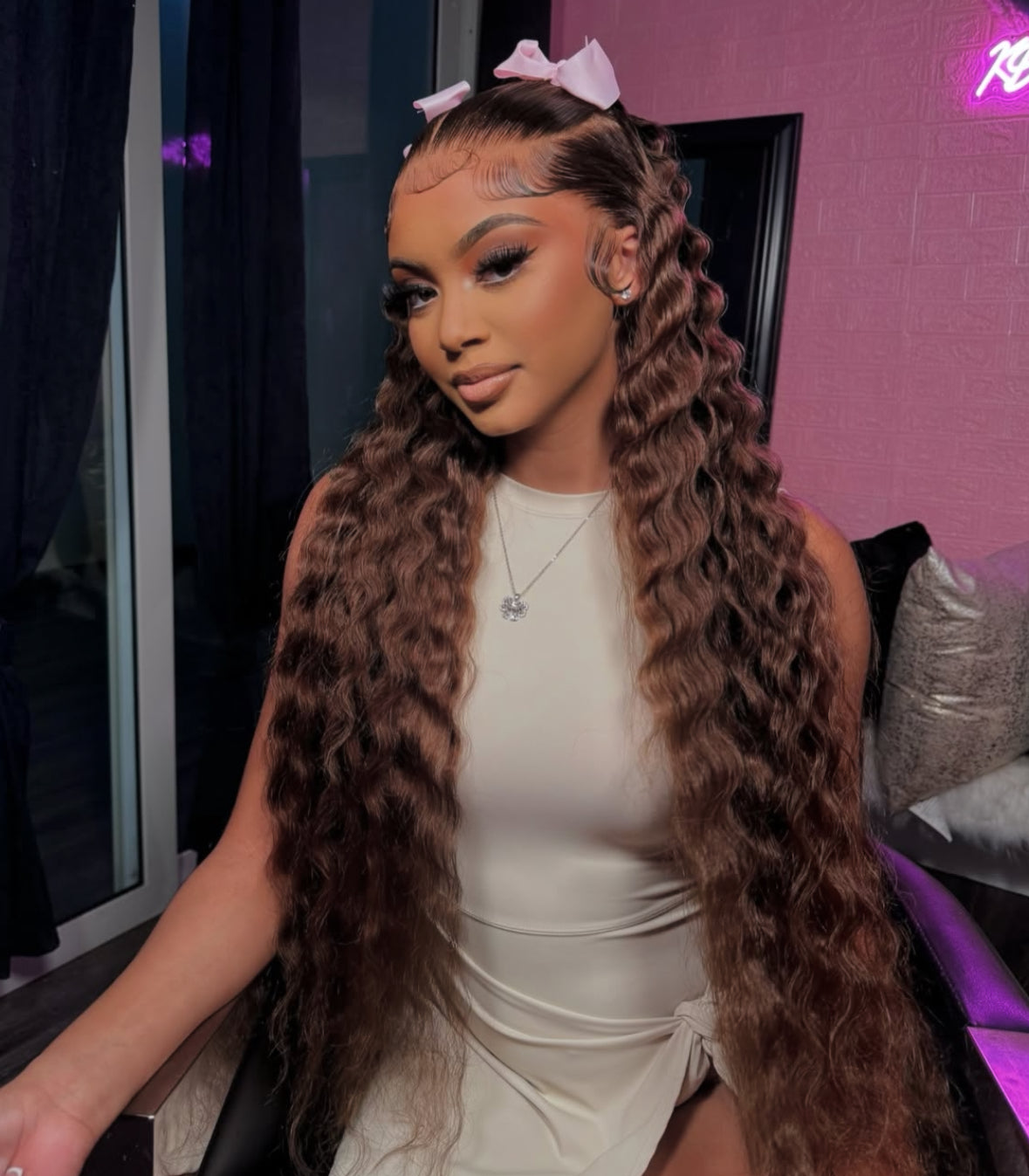 Mii+ Signature | chocolate brown Deep Curly HD Lace
