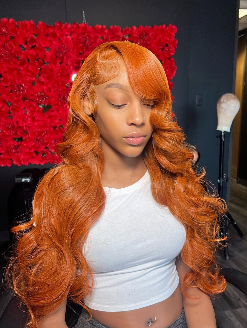 Mii+ Smart | ginger orange Body Wave Frontal Lace