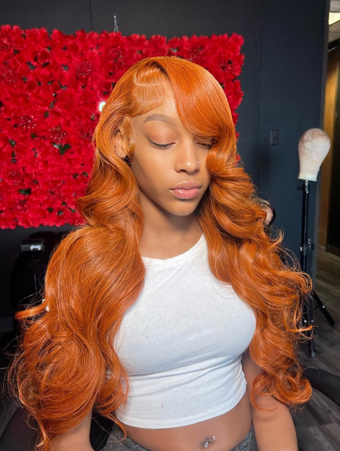 Mii+ Smart | ginger orange Body Wave Frontal Lace