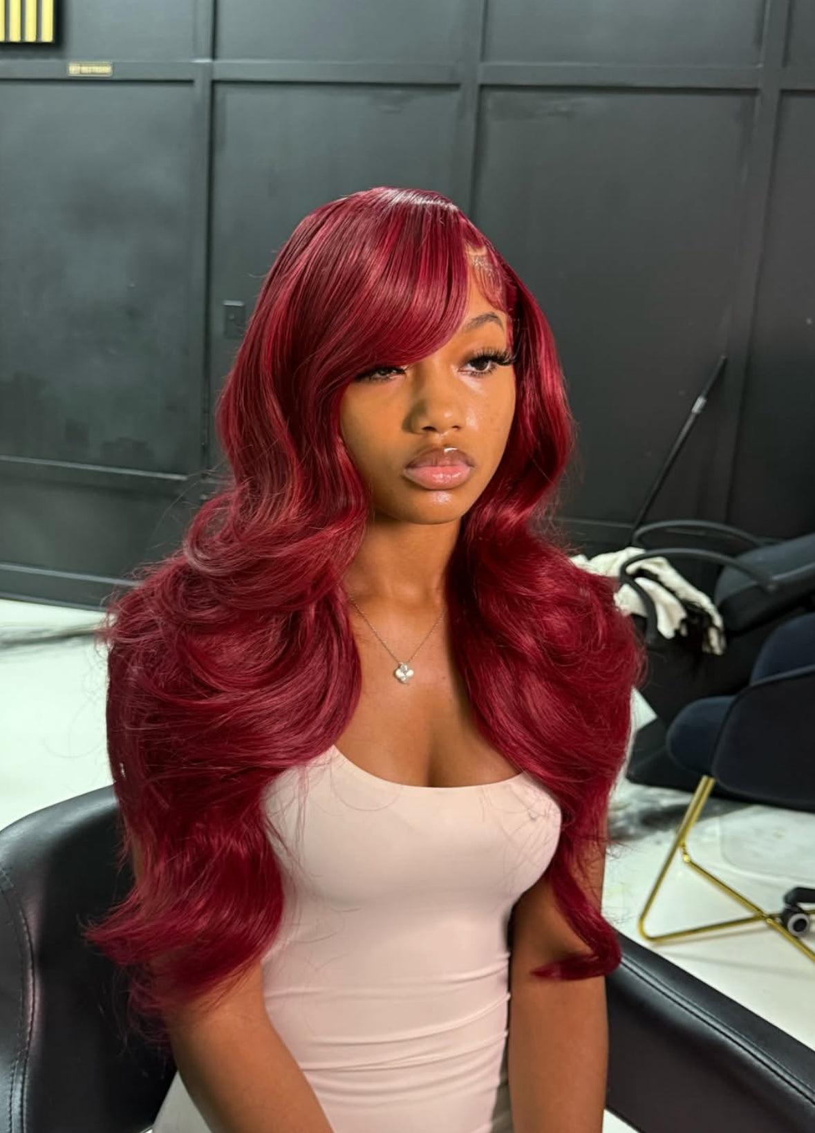 Mii+ Smart | 99J Burgundy Red Body Wave Frontal Lace