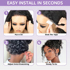Wear and go |#B1 Black Burmese Curly