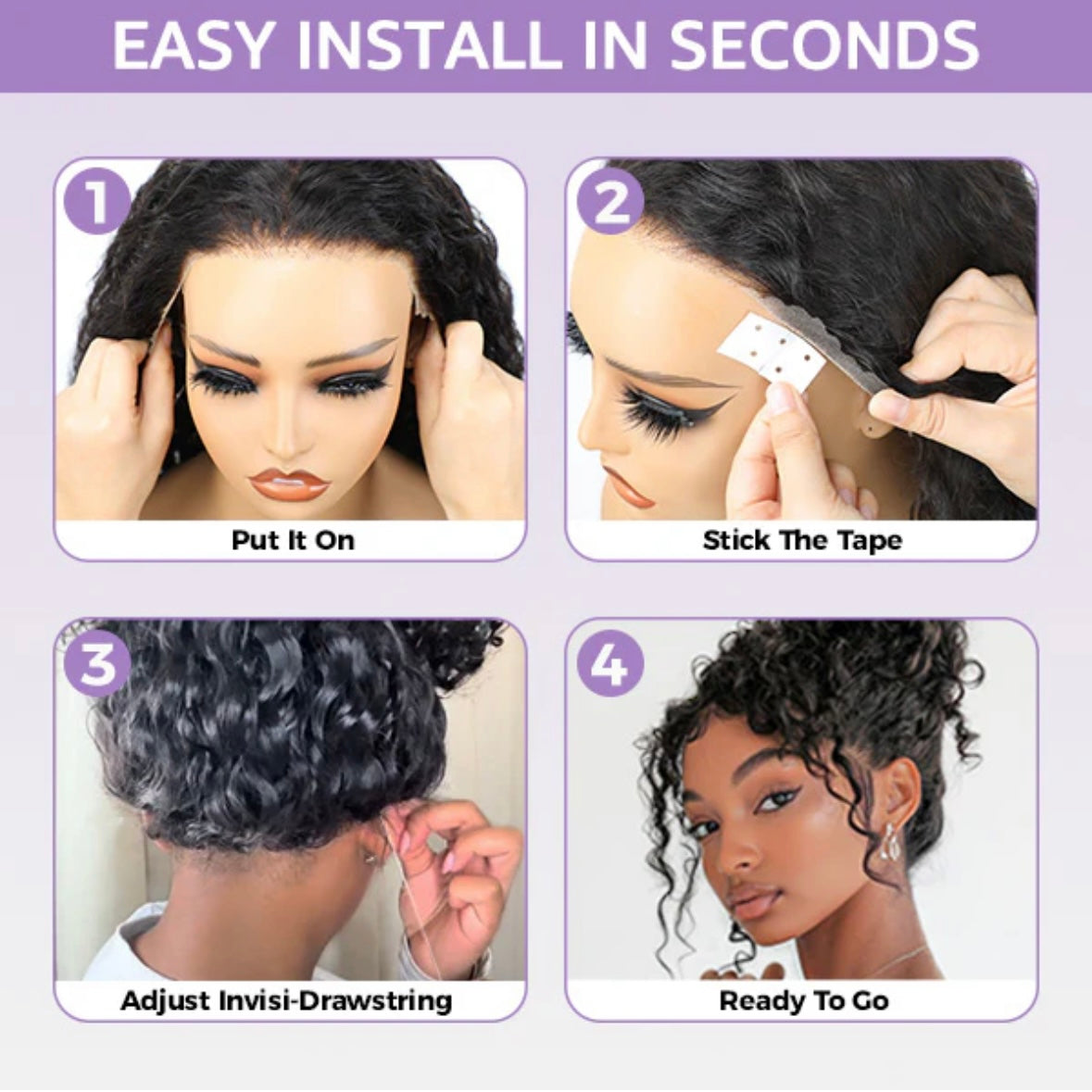 Wear and go | Chocolate brown bone straight Bob