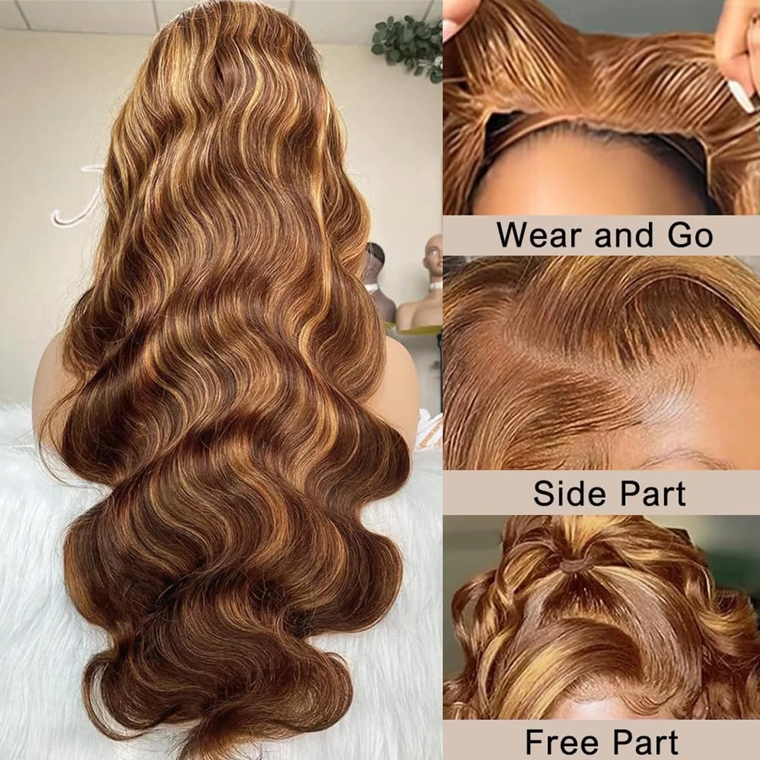 Wear and go | #4/27 Hightlight Blonde Body Wave