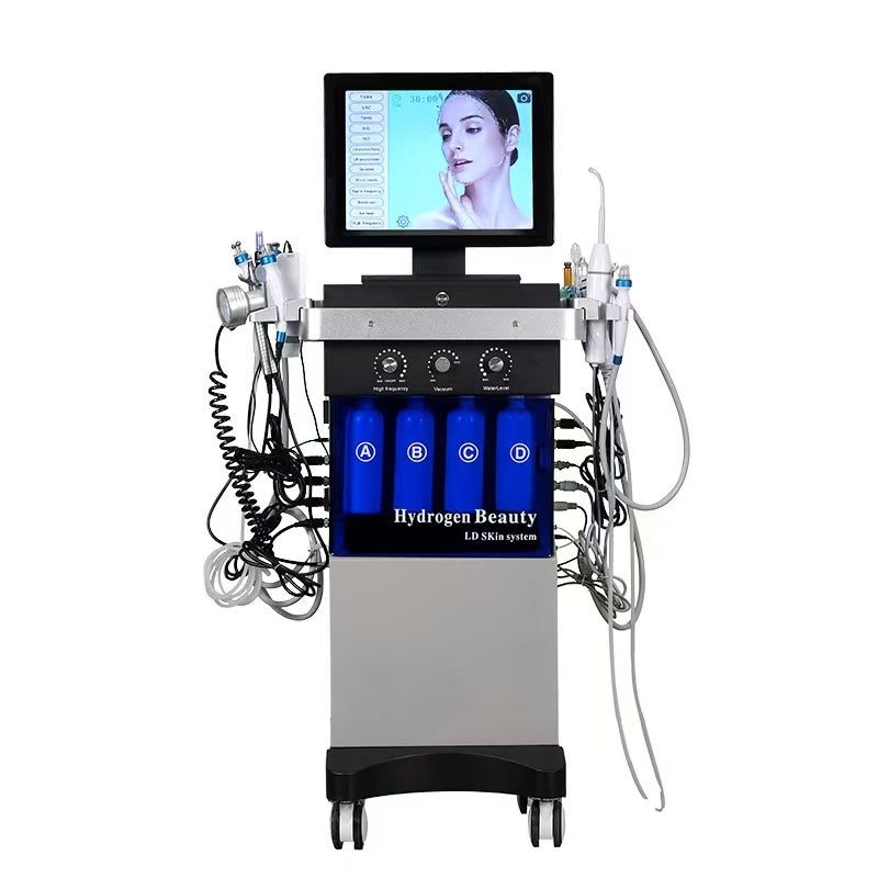 HaiFei Multi-Functional Skin Management Complex Device – Professional Large & Small Bubble Facial Cleansing Beauty Instrument for Salons