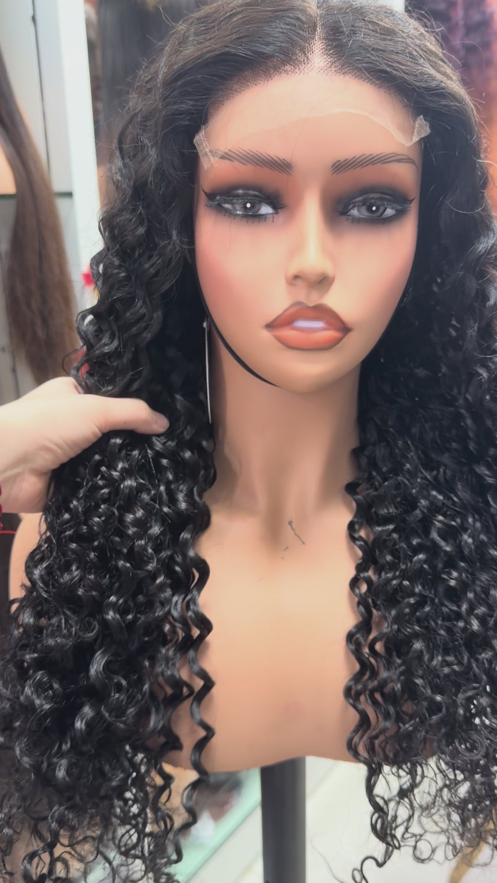 Water wave 250%density double drawn 5x5HD Lace closure Glueless Wigs