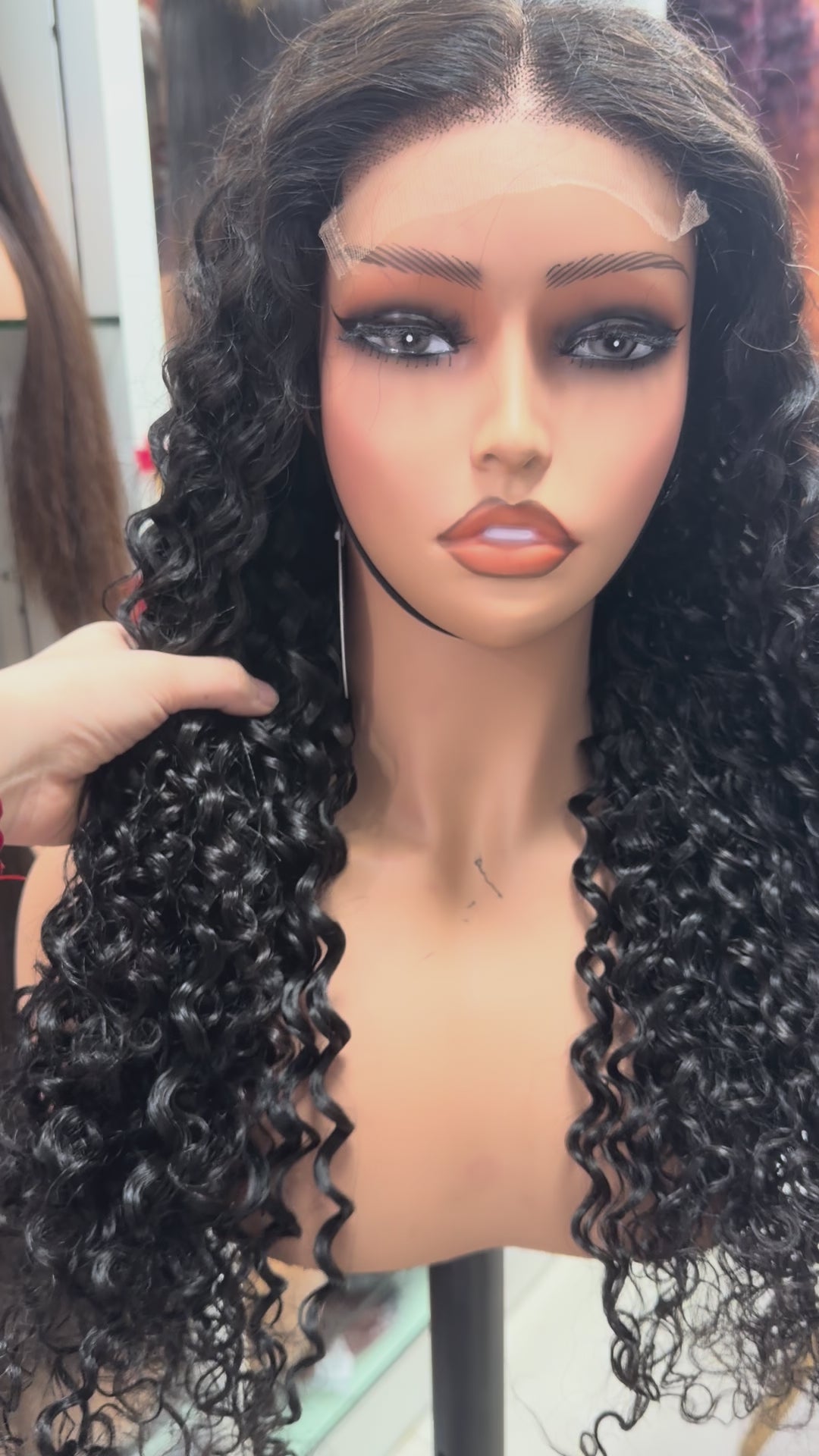 Water wave 250%density double drawn 5x5HD Lace closure Glueless Wigs