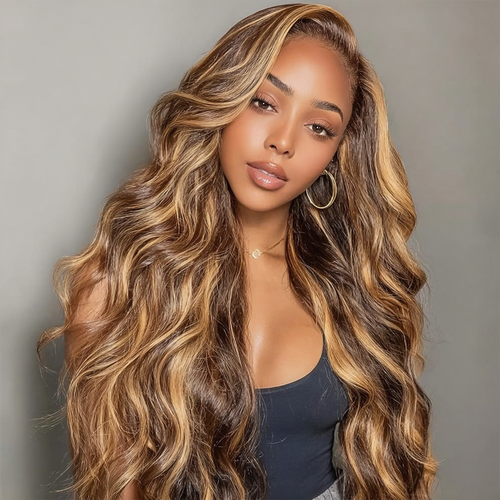 #4/27 Hightlight Blonde Body Wave Wear and go