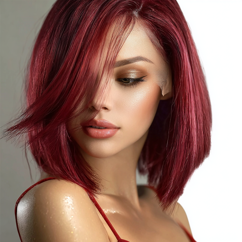 Mii+ Signature-Bob #99J Burgundy red straight 180% density