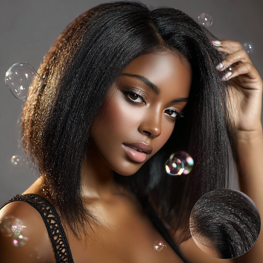 Mii+ Signature-Bob #B1 Black Kinky straight 180% density