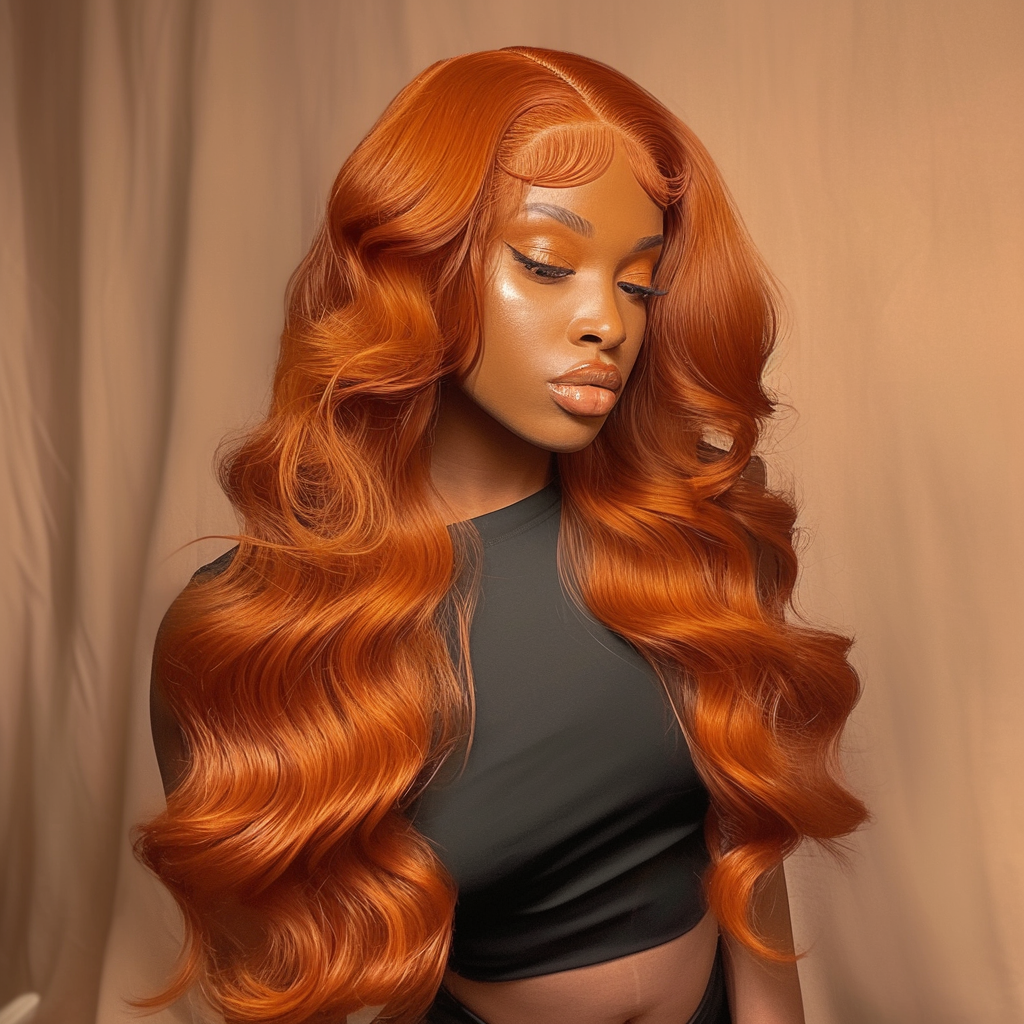 Mii+ Smart | ginger orange Body Wave Frontal Lace