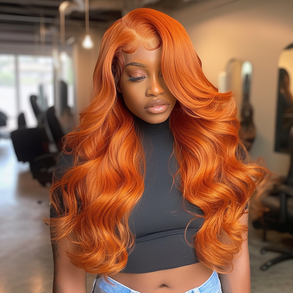 Mii+ Smart | ginger orange Body Wave Frontal Lace