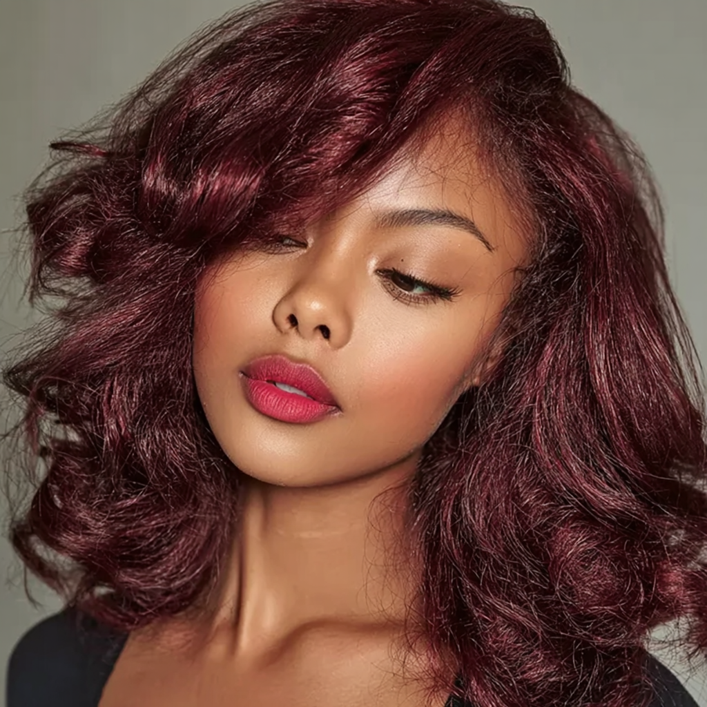 Mii+ Signature- 99J Burgundy red Bouncy Curly