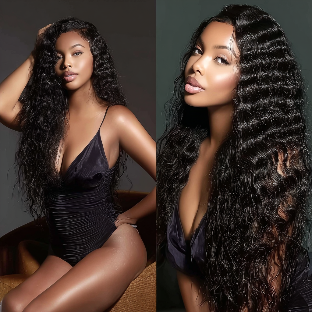 Royal Raw Remy hair - B1 Black Loose Deep HD Lace glueless pre-plucked
