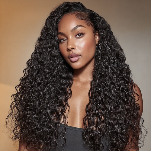 #B1 Black Burmese Curly Wear and go